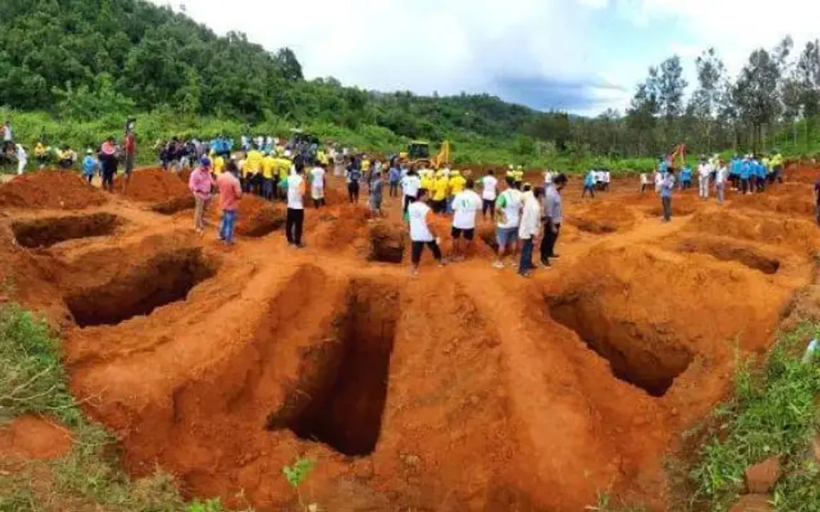 Wayanad Landslide: Mass Burial Of Unidentified Victims Conducted